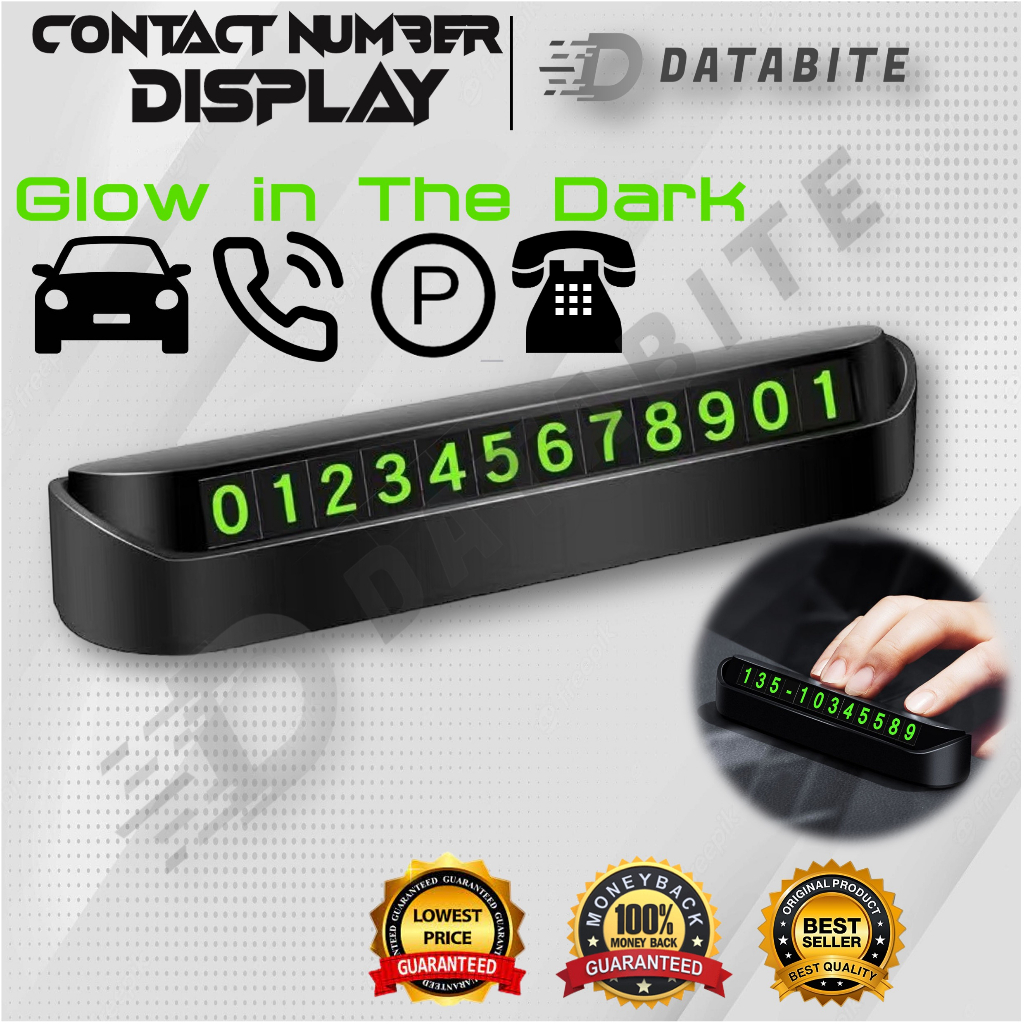 Car Temporary Parking Card Phone Number Card Plate Car Sticker