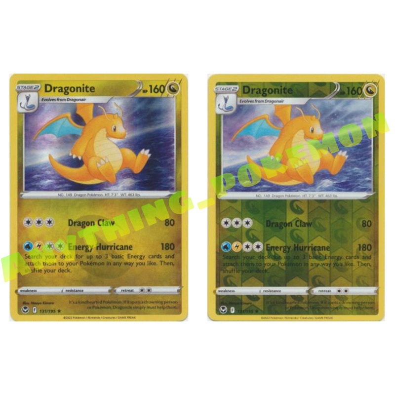 Pokemon Card - Dragonite (131/195), (119/181), (52/108), (96/149) - HOLO  RARE/REVERSE HOLO - Sword&Shield,Sun&Moon,XY | Shopee Malaysia