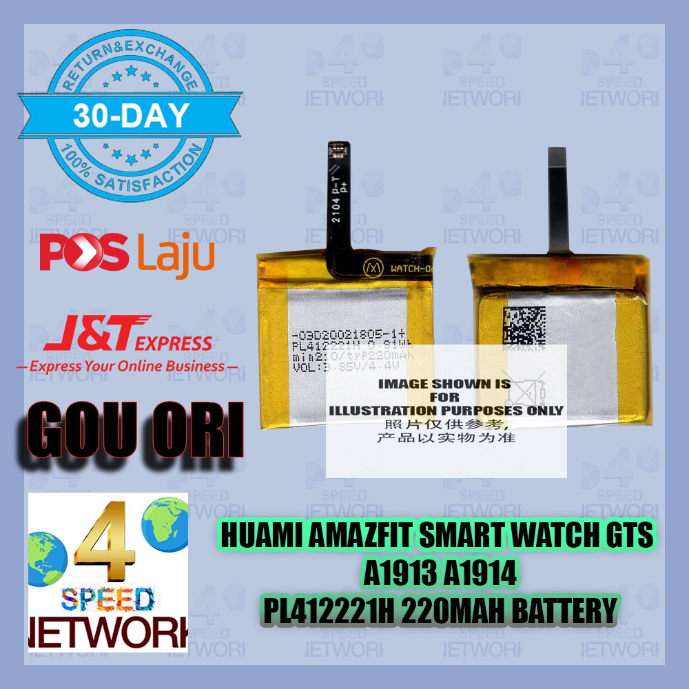 AMAZFIT GTS 1 A1914 A1913 PL412221H EVE Pop Pro A2008 PL392223H GTS2 ...