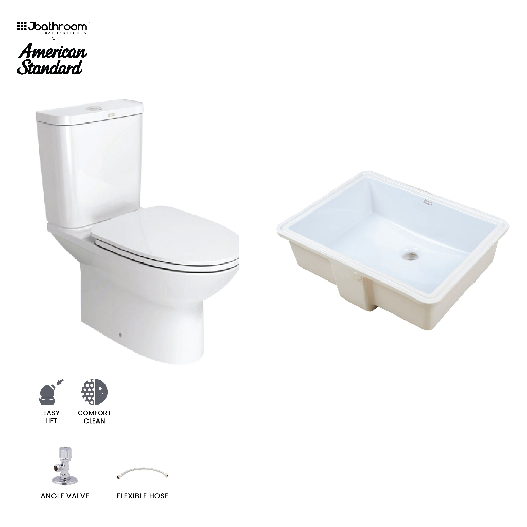 American Standard Neo Modern CL26305 close coupled toilet + Flexio Thin