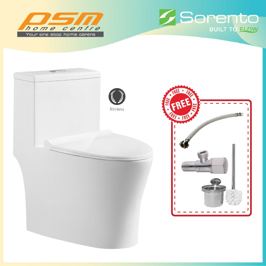 SORENTO One Piece Design Bathroom WC Wash Down Flushing System Toilet