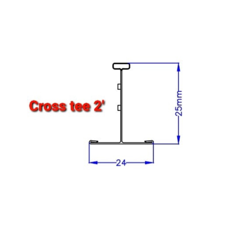 Imperial 2x4 Pinhole Ceiling Board (9mm) with Cross Tee and Main Tee