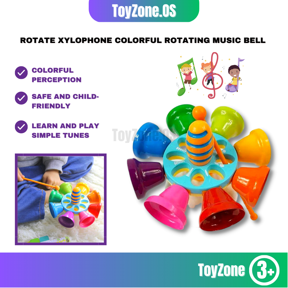Kids Xylophone Musical Instrument Rotate Xylophone Toy Children Music