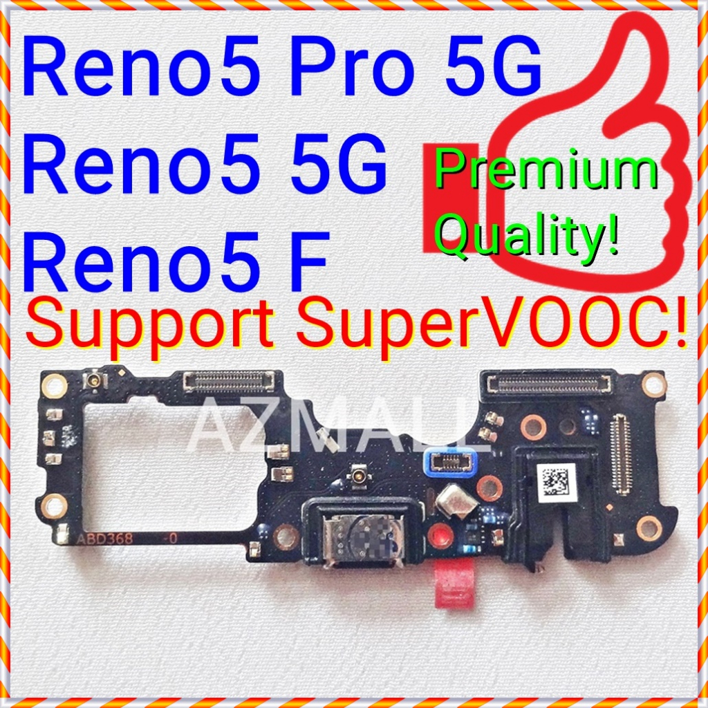 (Support 65W SuperVOOC) NEW ORI Charging Port Board MIC Flex Ribbon for ...