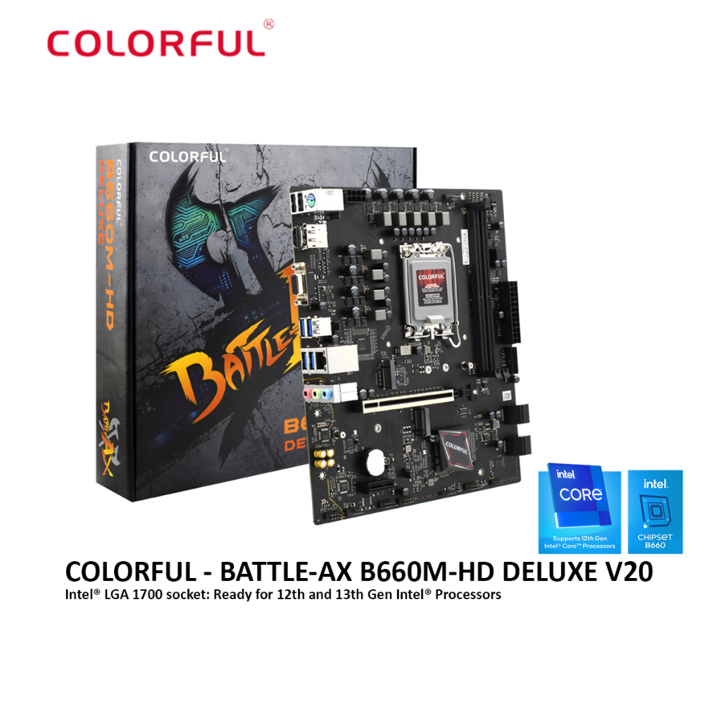 Colorful Battle Ax B M Hd Deluxe V Lga Gaming Mainboard