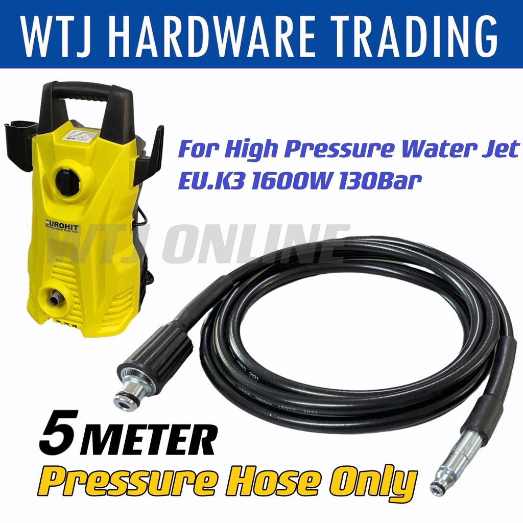 Eurohit Water Jet Pressure Hose 5 Meter Eurohit Euk3 1600w 130bar Water Jet Pressure Cleaner 0041