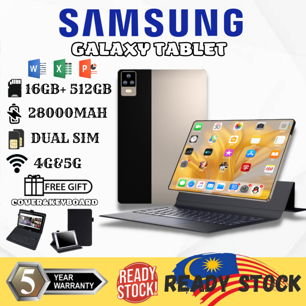 NEW 2023 5G Tablet Samsung Galaxy P20 12 Inch Tablet 16GB+512GB