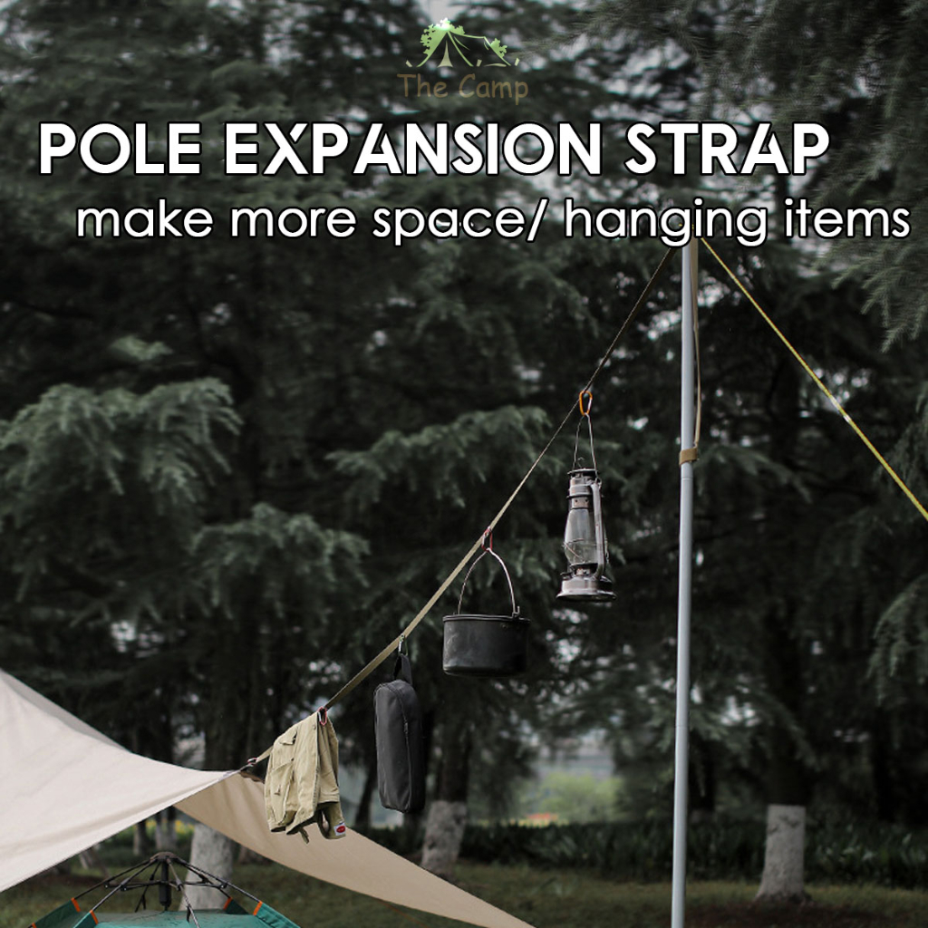 Flysheet Tarp Extension Rope Expansion Strap with Hole Outdoor Camping