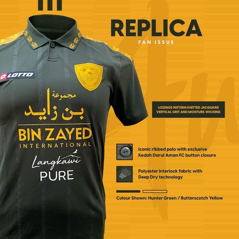 JERSEY KEDAH AWAY 2023 ORIGINAL KDAFC LOTTO