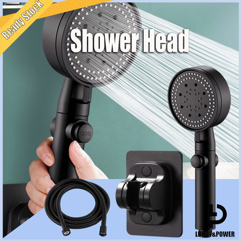 LP 5 Mode Shower Head Adjustable High Pressure Shower One-key Stop ...