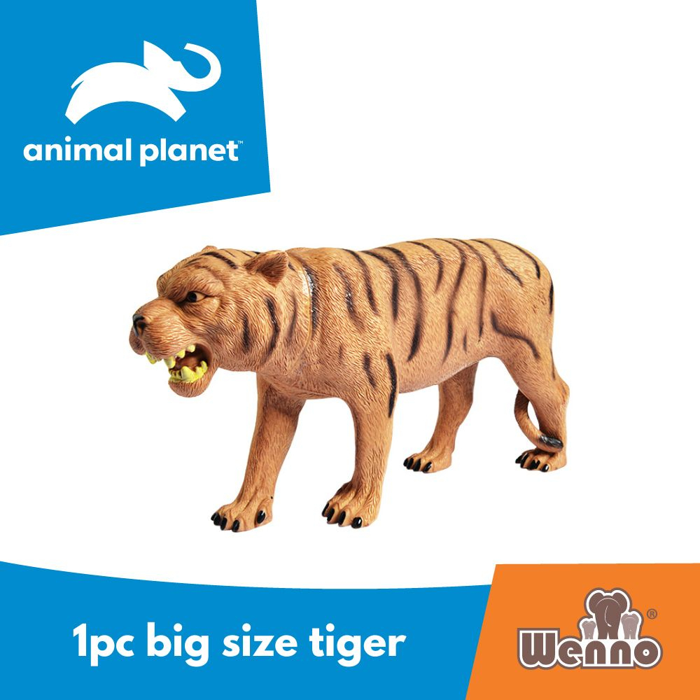 Wenno x Animal Planet 1pc Big Size Tiger Figurine Animal Toys for Kids ...