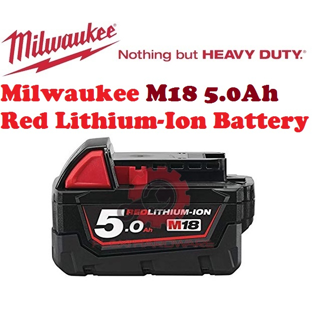 Batería Milwaukee M18 REDLITHIUM-ION 5.0Ah