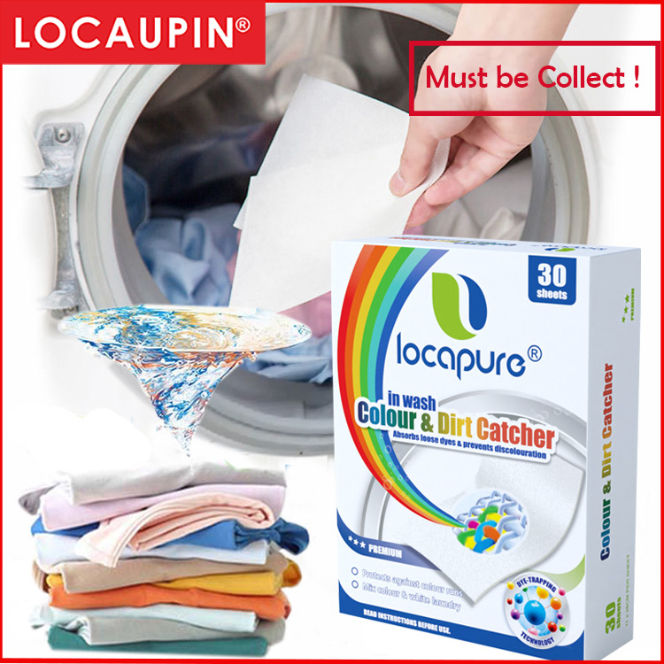 Locaupin Carbona Color and Dirt Grabber Fabric Color Absorber 30 Sheets