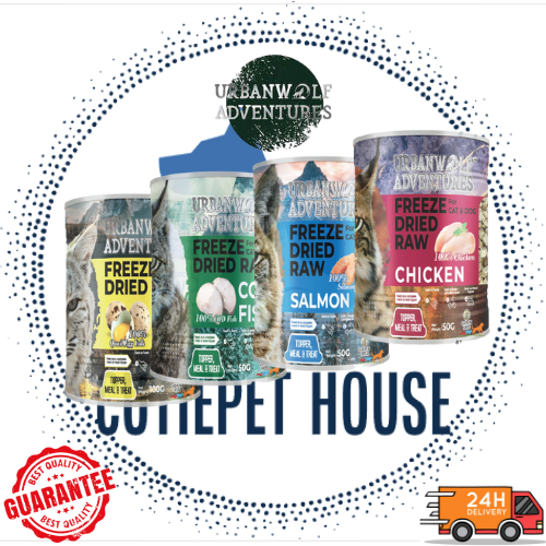 *NEW* UrbanWolf Adventures Quality Freeze Dried Raw for Cat&Dog/Makanan