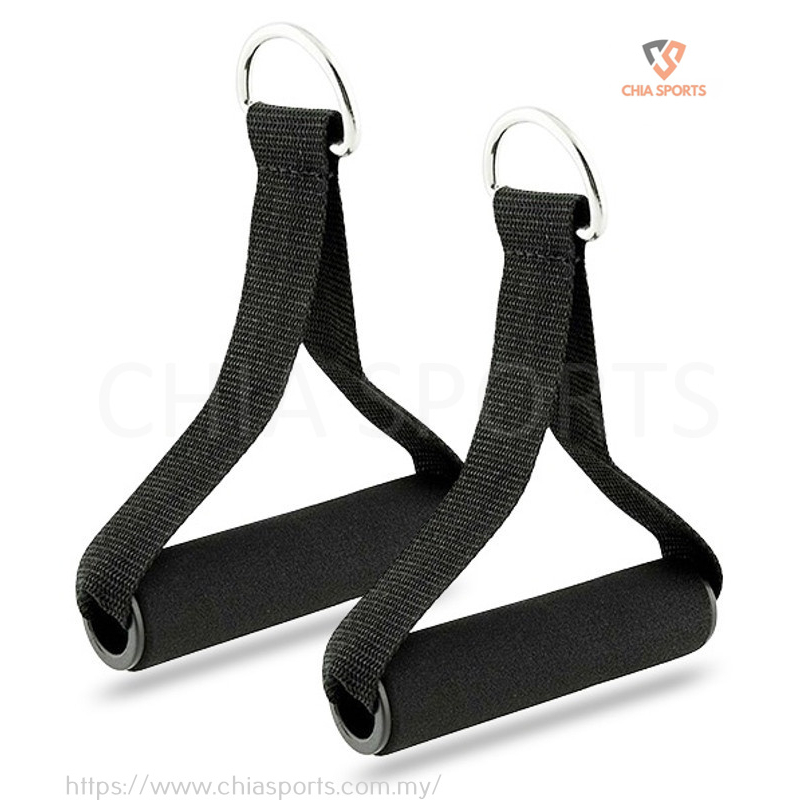 1 pc Single Stirrup Handles Foam Grip Cable attachment fitness ...