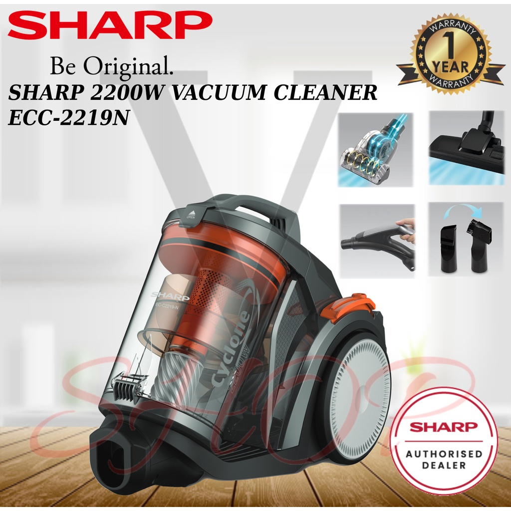 SHARP 1200W // 1800W // 2200W VORTEX CYCLONE BAGLESS VACUUM CLEANER