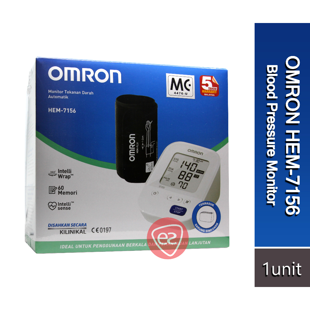 OMRON HEM-7156 / HEM-7156T BLOOD PRESSURE MONITOR (5-YEAR WARRANTY)