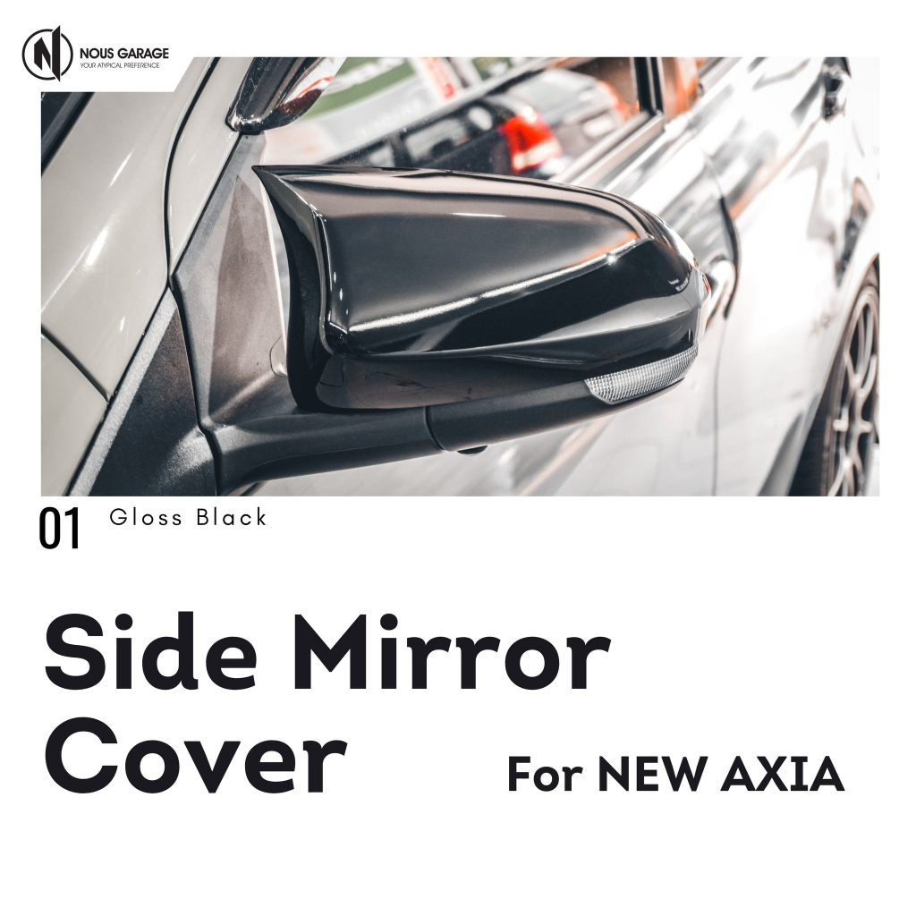 [ Perodua New Axia ] All New Axia 2023 MStyle Side Mirror Cover by