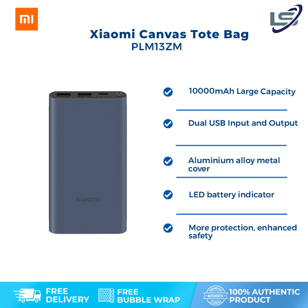 Xiaomi 10000mAh 18W Fast Charge Power Bank 3 | PLM13ZM | Dual Port ...