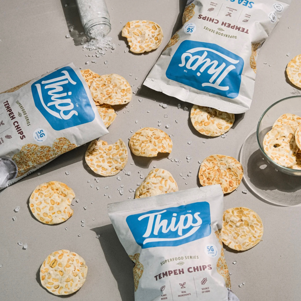 Thips Tempeh Chip Sea Salt Healthy Snack Shopee Malaysia