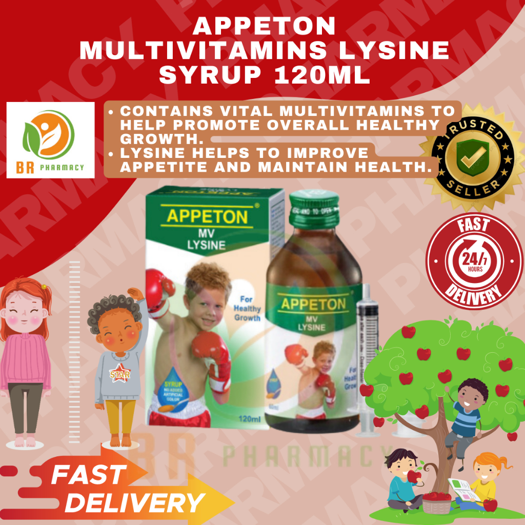 Appeton Multivitamin Lysine Syrup 120ml (EXP 08/2024) Shopee Malaysia