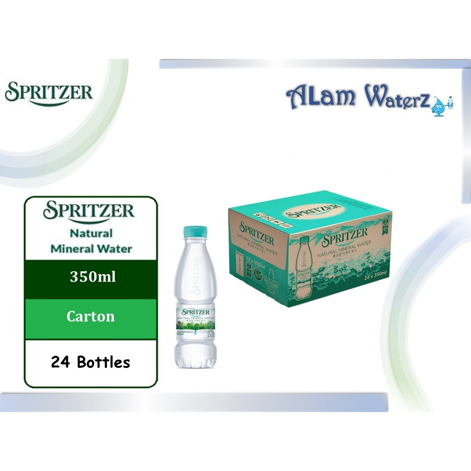 WHOLESALE Spritzer Natural Mineral Water 350ml x 24 (in Carton ...