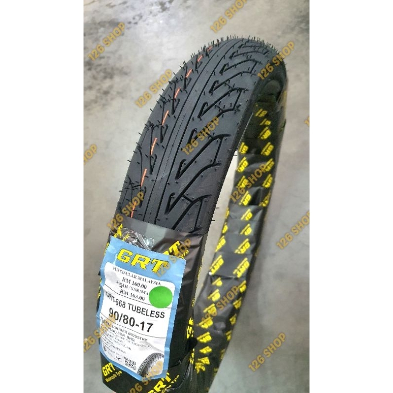 TYRE TUBELESS GRT668 (Tayar tubeless) ( Sport Rain ) Shopee Malaysia