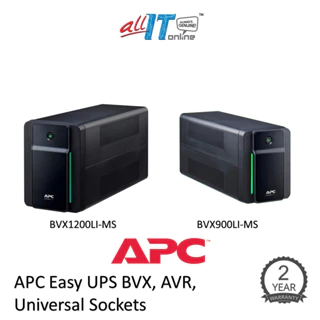 APC Easy UPS BVX, 230V, AVR, Universal Sockets BVX1200LI-MS/BVX900LI-MS