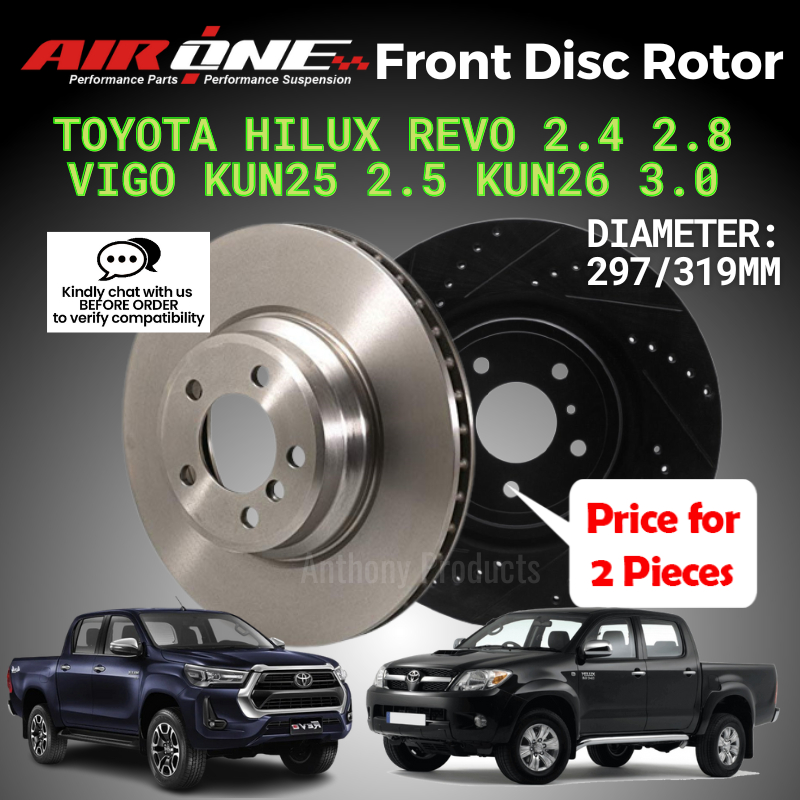 AIRONE Toyota Hilux Vigo KUN25 2.5 KUN26 3.0 Revo 2.4 2.8 Front OE ...