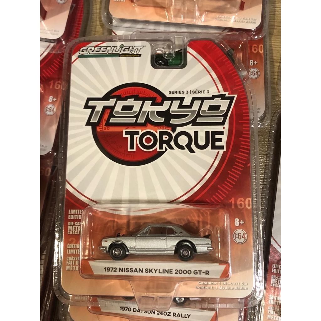 Modèle Réduit Greenlight 1/64 Nissan Skyline R34 2000 - Tokyo Torque Series 3, édition Limitée, Neuf
