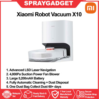 Xiaomi Robot Vacuum X10, Mi Malaysia Warranty