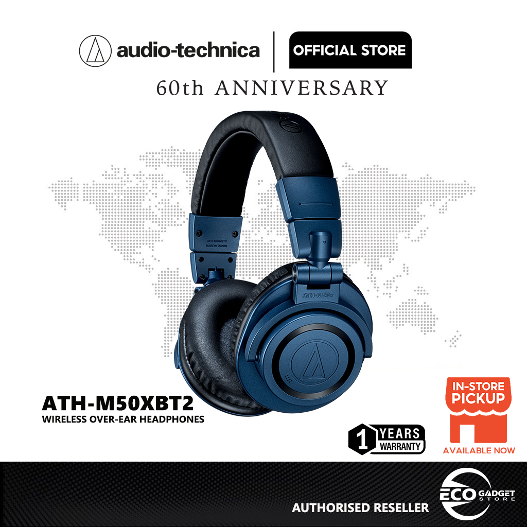 AudioTechnica Wireless OverEar Headphones ATHM50xBT2 Shopee Malaysia