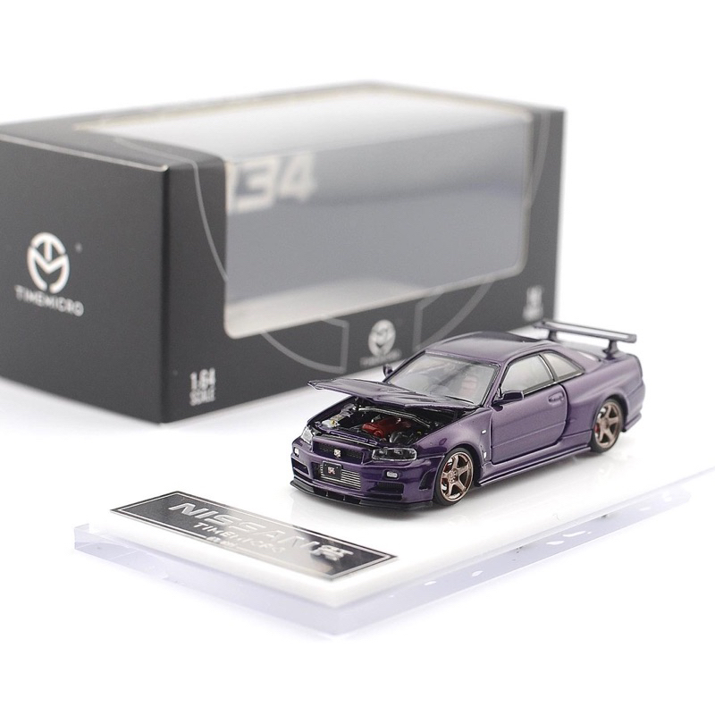 TIME MICRO 1/64 NISSAN GT-R R34 MIDNIGHT PURPLE | Shopee Malaysia