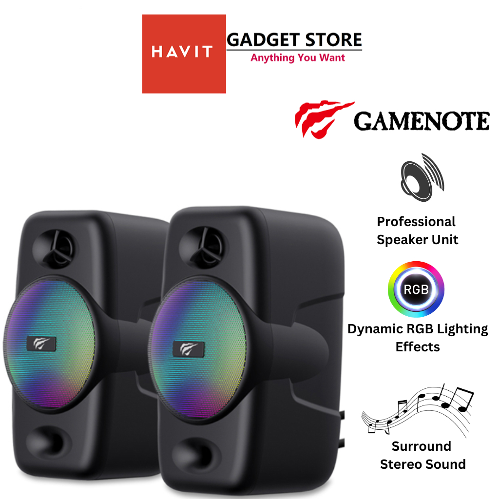 GAMENOTE Havit SK213 2.0pcs Dynamic RGB Lighting Effect 3.5mm Jack+USB