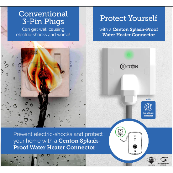 CENTON Water Heater Connector Line Fault Indicator Version (with 1