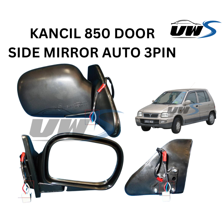 KANCIL 850 DOOR SIDE MIRROR AUTO 3PIN LEFT RIGHT Shopee Malaysia