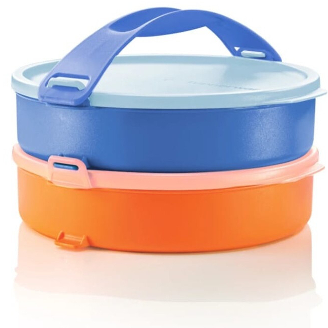 Tupperware Lunch Box Round Click to Go Shopee Malaysia