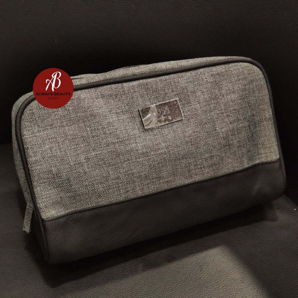 HUGO BOSS MEN TOILETRY WASH SHAVE TRAVEL POUCH BAG GRAY Shopee Malaysia