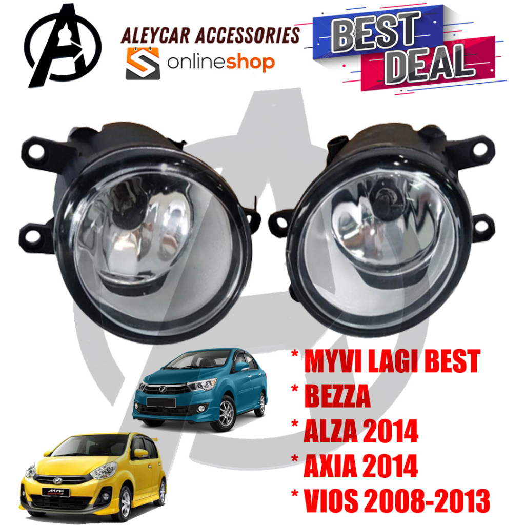 MYVI LAGI BEST BEZZA ALZA AXIA VIOS RH/LH Original Fog Lamp (SET ...