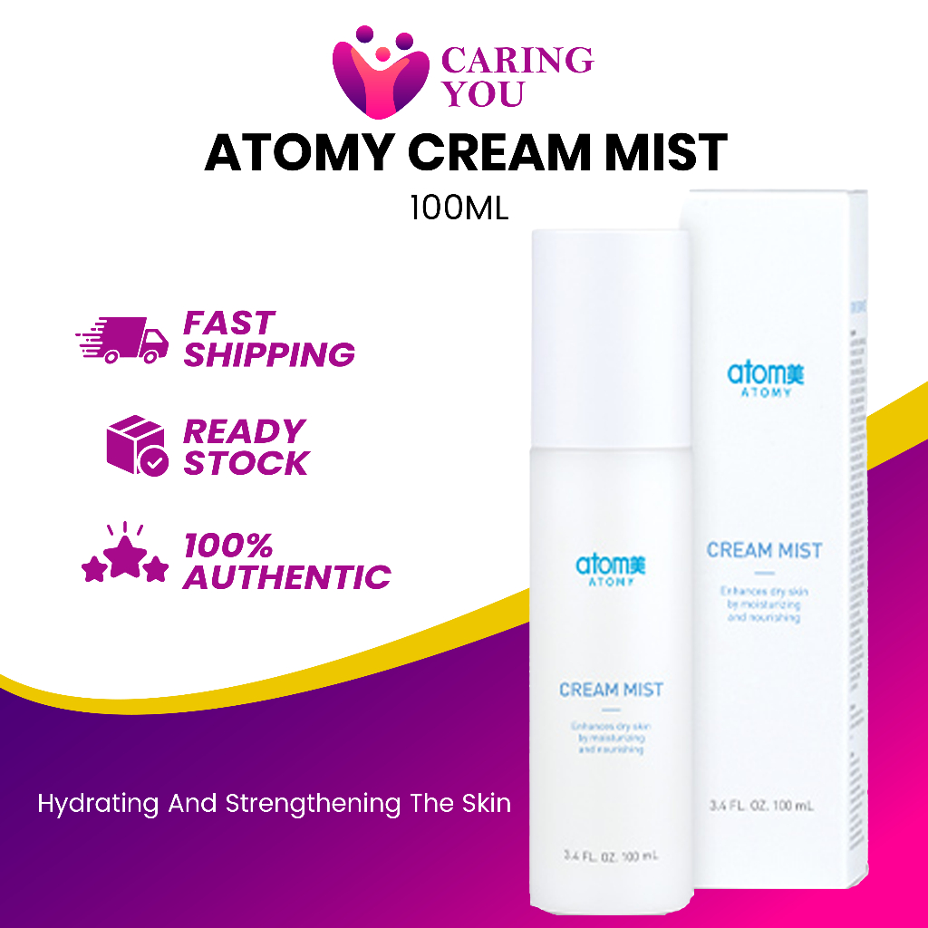 Atomy Cream Mist -100ml Face Mist Moisture Penjagaan Muka 喷雾 | Shopee ...