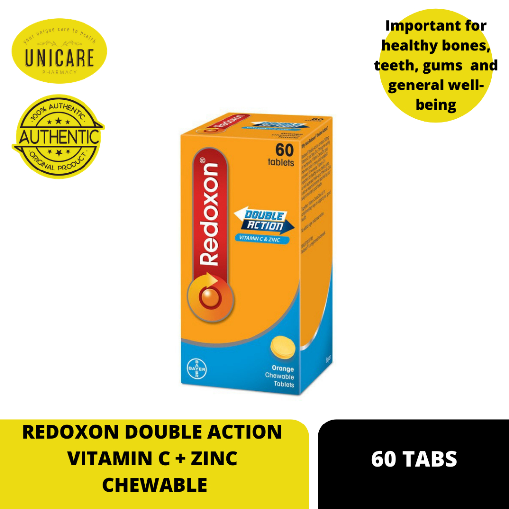 REDOXON VITAMIN C + ZINC CHEWABLE 60 TABLETS Shopee Malaysia