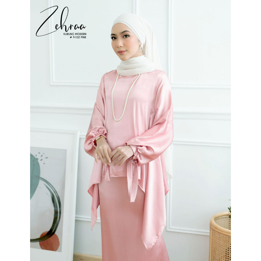 Gambar baju kurung Zehraa Satin