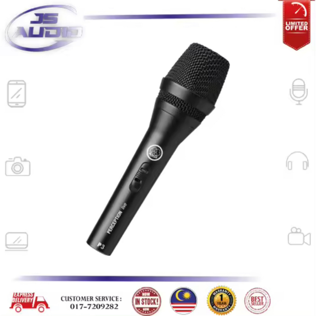 AKG P3S VOCAL DYNAMIC MICROPHONE | Shopee Malaysia