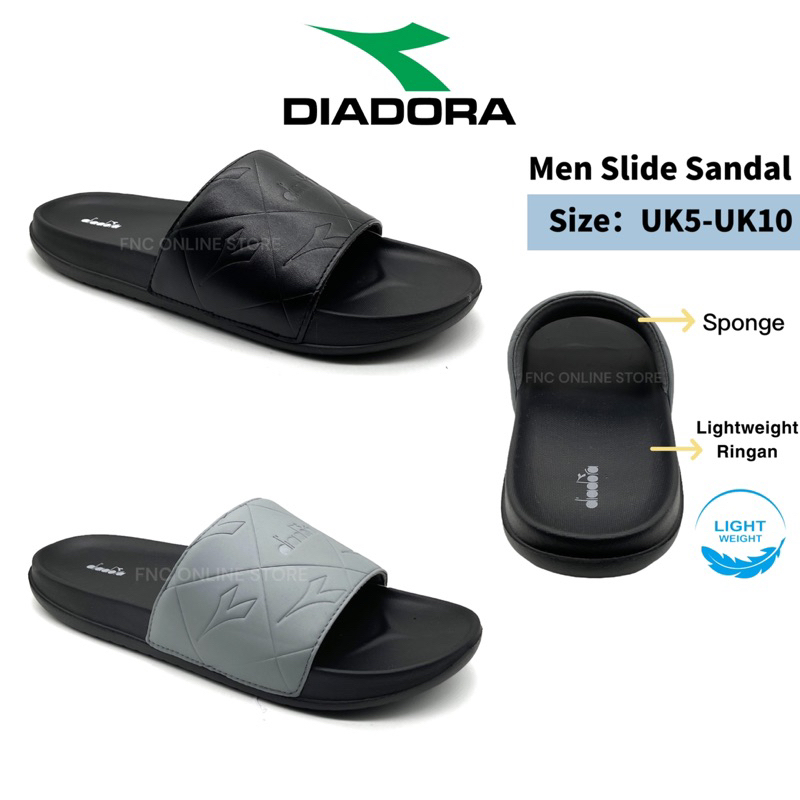 Diadora Casual Slide Sandal Men Lightweight Sandal Lelaki DS4219 Shopee Malaysia