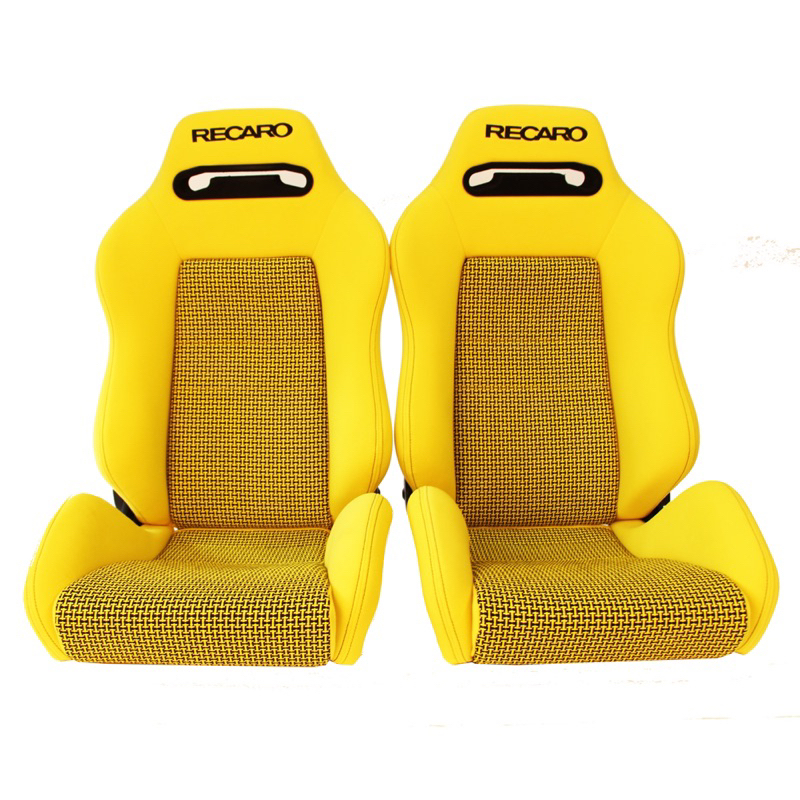 Jdm Recaro Sr3 Tomcat Yellow Bucket Sport Racing Seat Shopee Malaysia