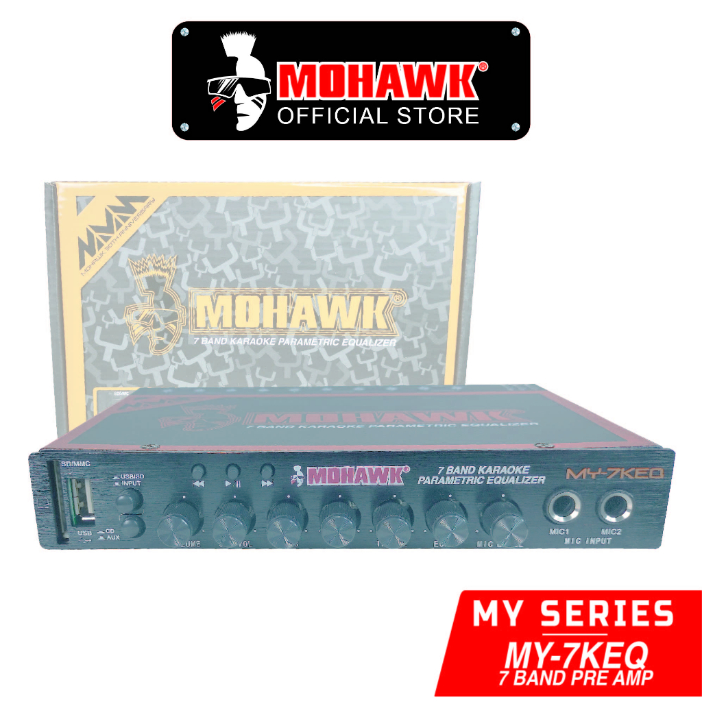 Mohawk Pre Amp MY-Series 7 Band Support Microphone Car Audio | Shopee ...