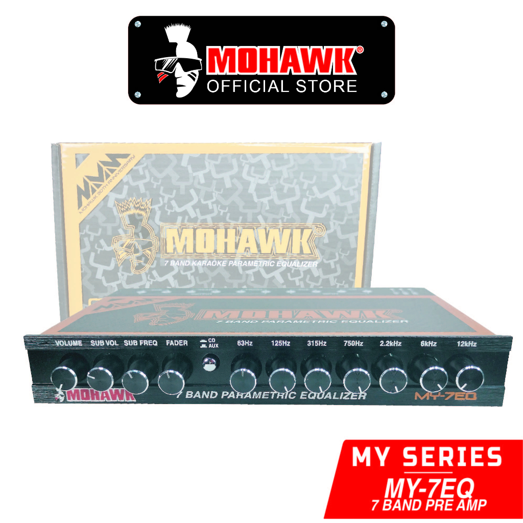 Mohawk Pre Amp MYSeries 7 Band Parametric Equalizer Car Audio Shopee