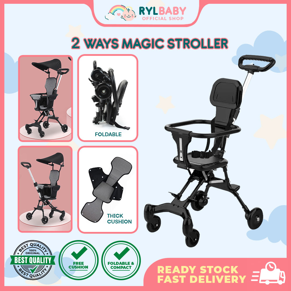 Foldable Stroller Magic Stroller 2 Way Ultra lightweight Baby Stroller Carry on board the plane