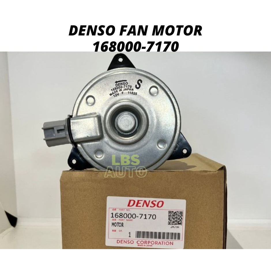 Radiator Fan Motor Denso 1680007170 For Perodua Alza Facelift 2014