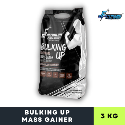 💥PROMOTION💥 OPTIMUM FLEX SPORT BULKING UP MASS GAINER 3KG (76G PROTEIN